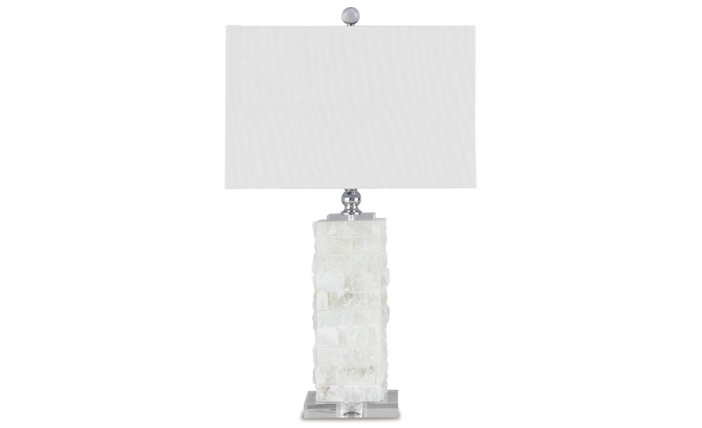 Picture of Malise Alabaster Table Lamp - White