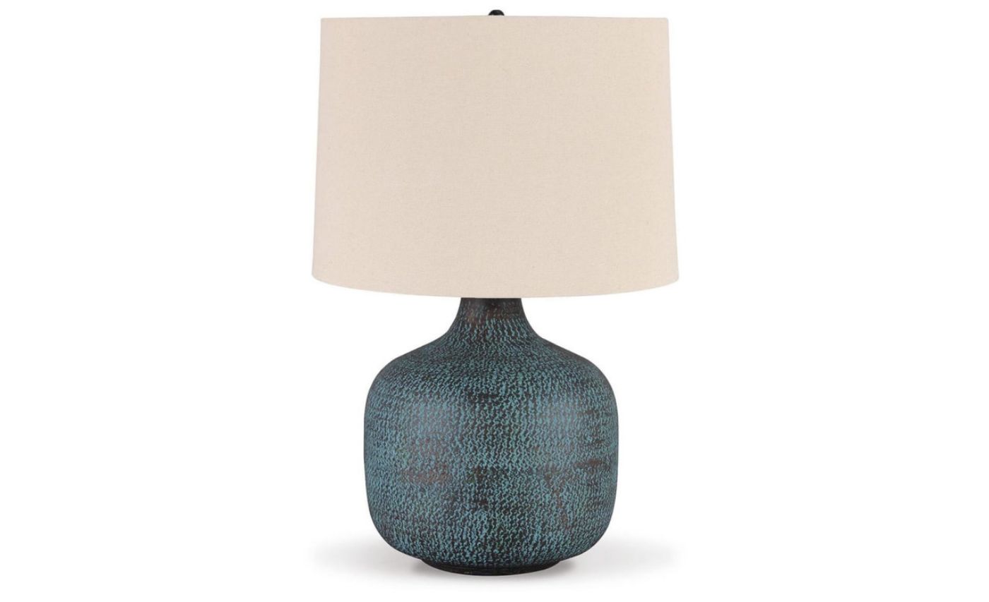 Picture of Malthace Metal Table Lamp - Patina