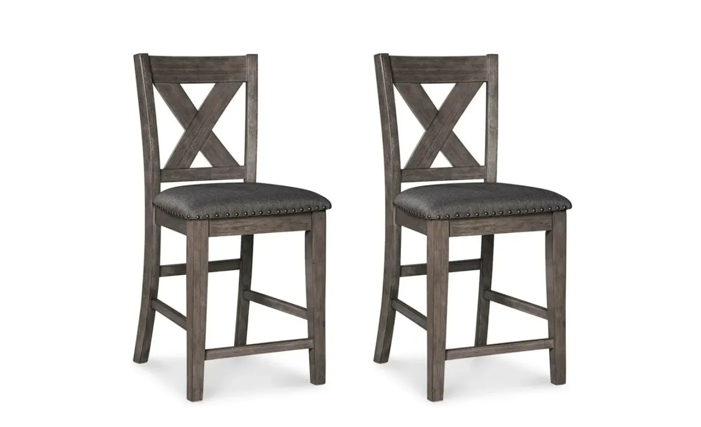 Picture of Caitbrook Counter Height Upholstered Bar Stool (set Of 2)