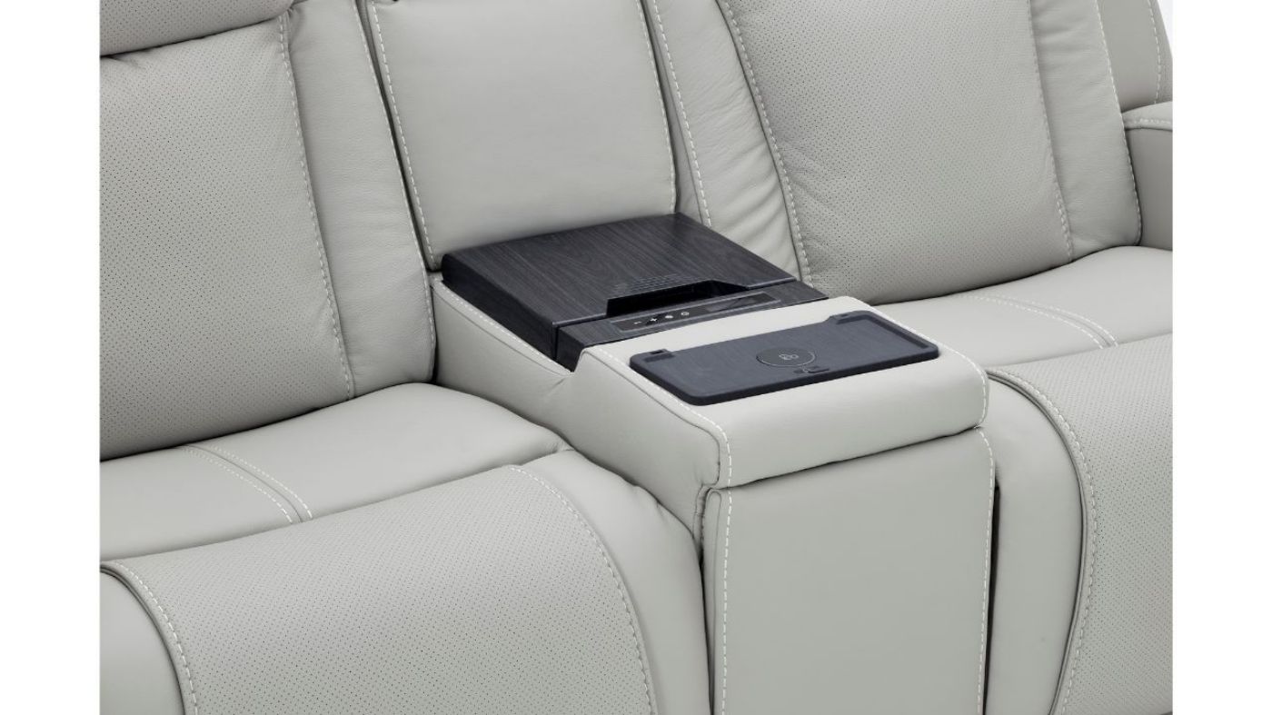 Picture of Blanca Power Leather Loveseat