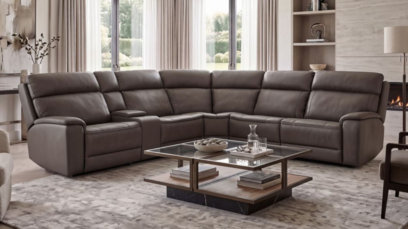 Picture of Vermont Power Leather Sectional