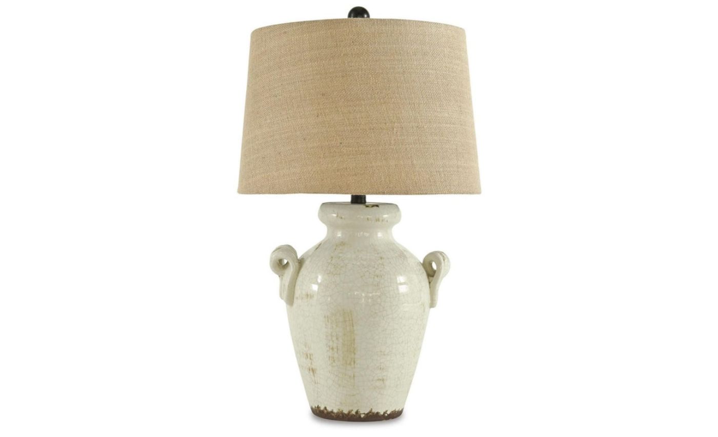 Picture of Emelda Ceramic Table Lamp - Cream