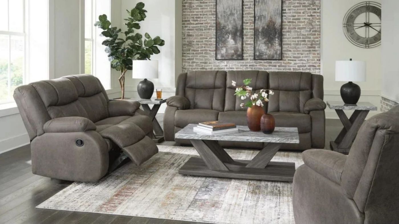 Picture of First Base Reclining Sofa Set